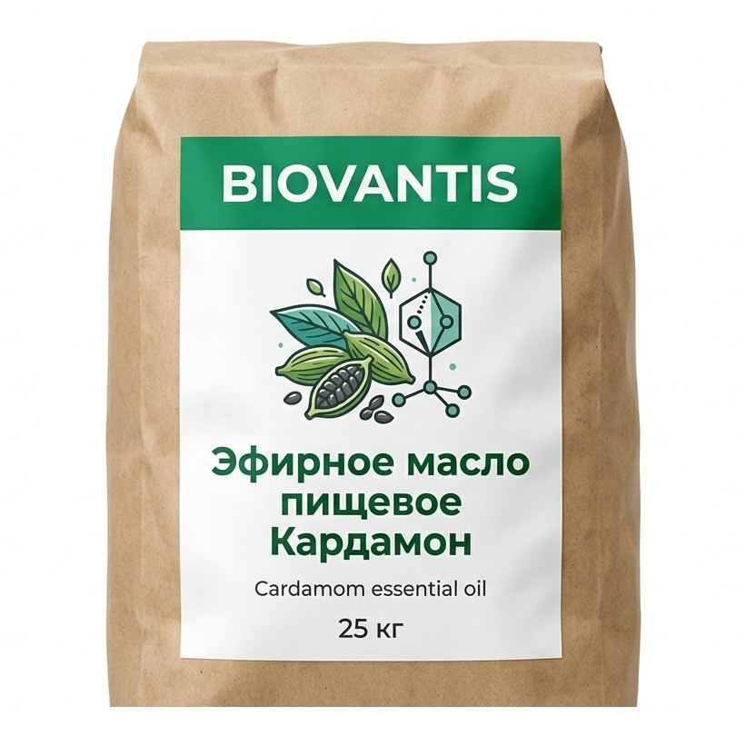 Эфирное масло пищевое Кардамон — упаковка