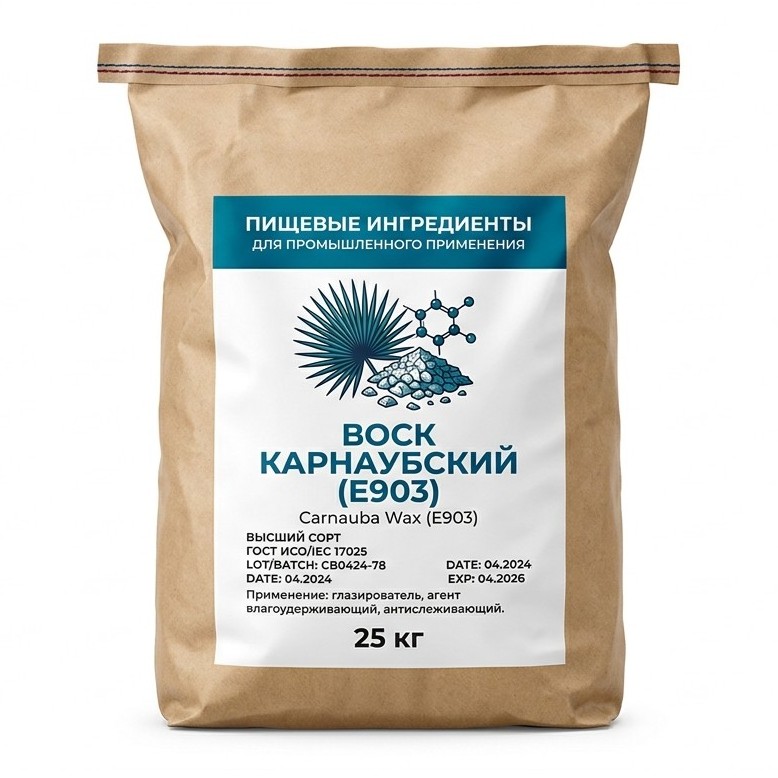 Воск карнаубский (E903) — упаковка