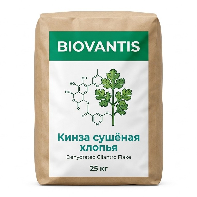 Кинза сушёная хлопья — упаковка