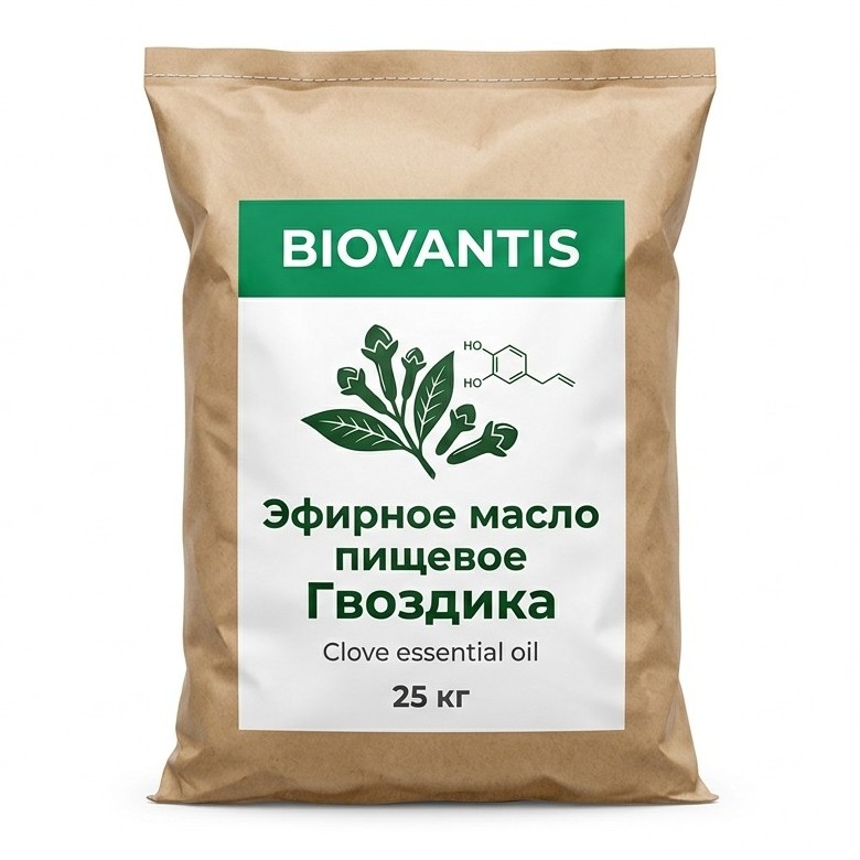 Эфирное масло пищевое Гвоздика — упаковка