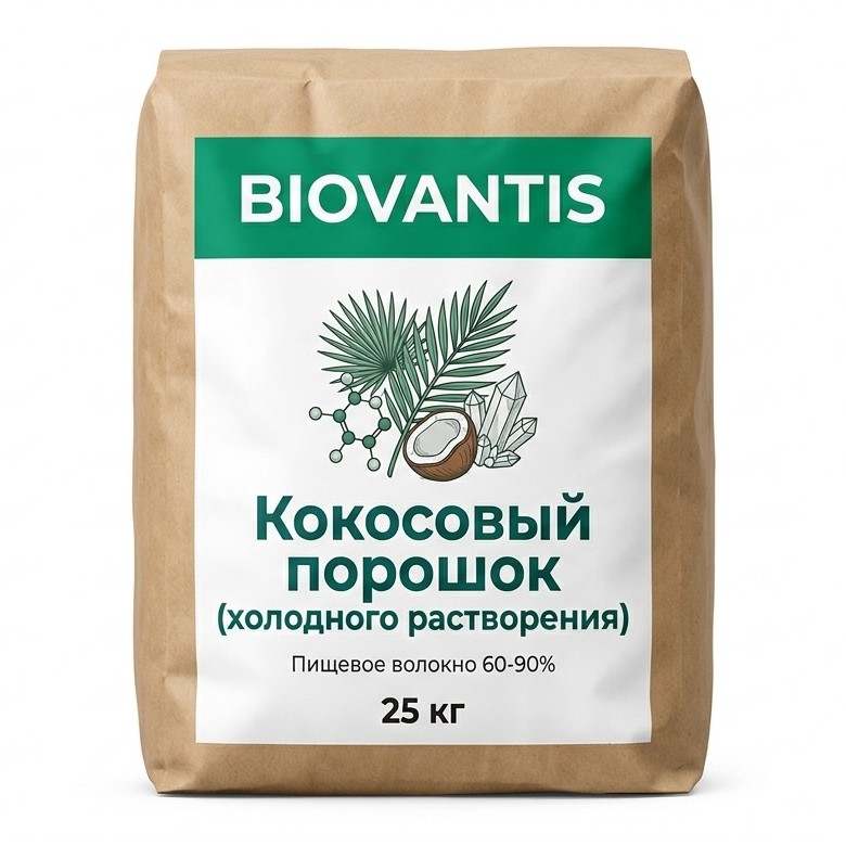 Кокосовый порошок (холодного растворения) — упаковка