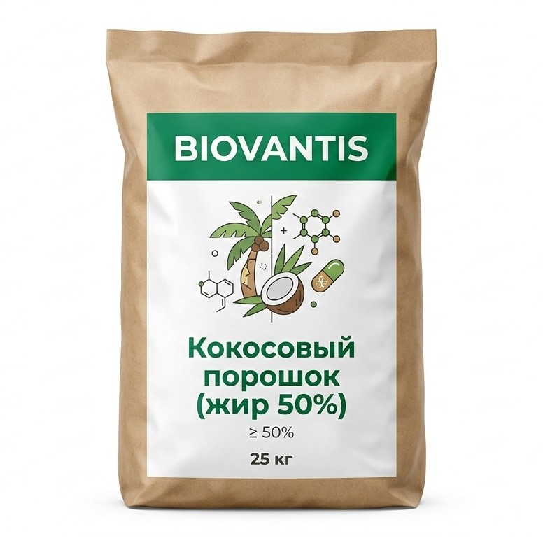 Кокосовый порошок (жир 50%) — упаковка