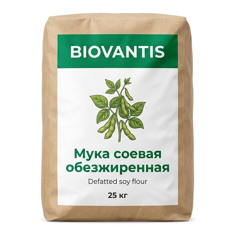 Мука соевая обезжиренная — упаковка