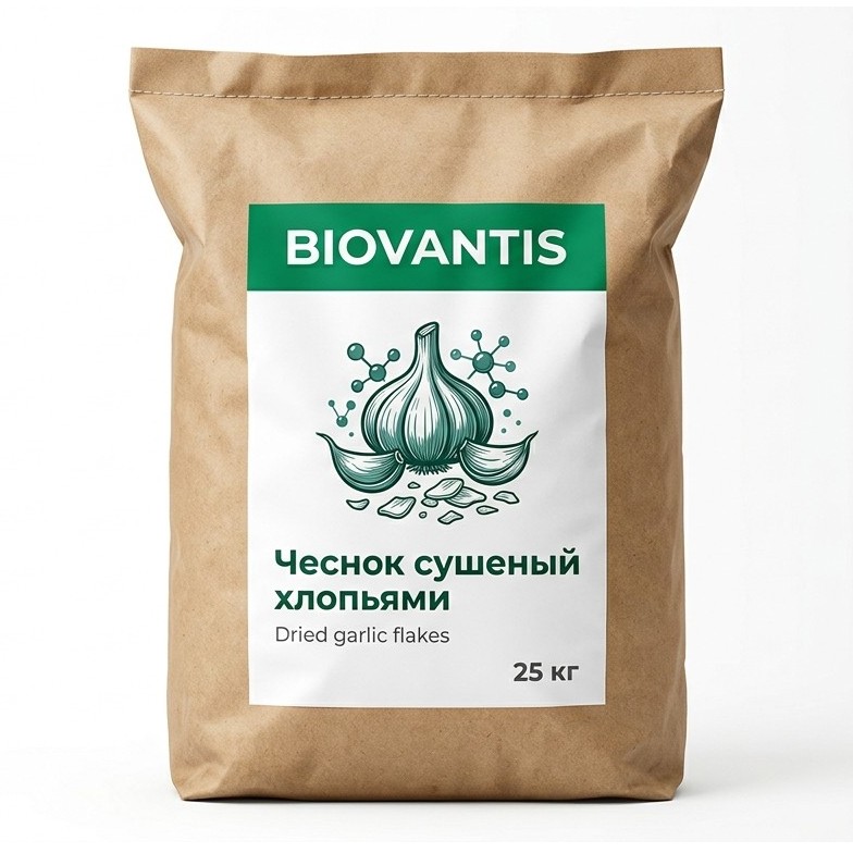 Чеснок сушеный хлопьями — упаковка