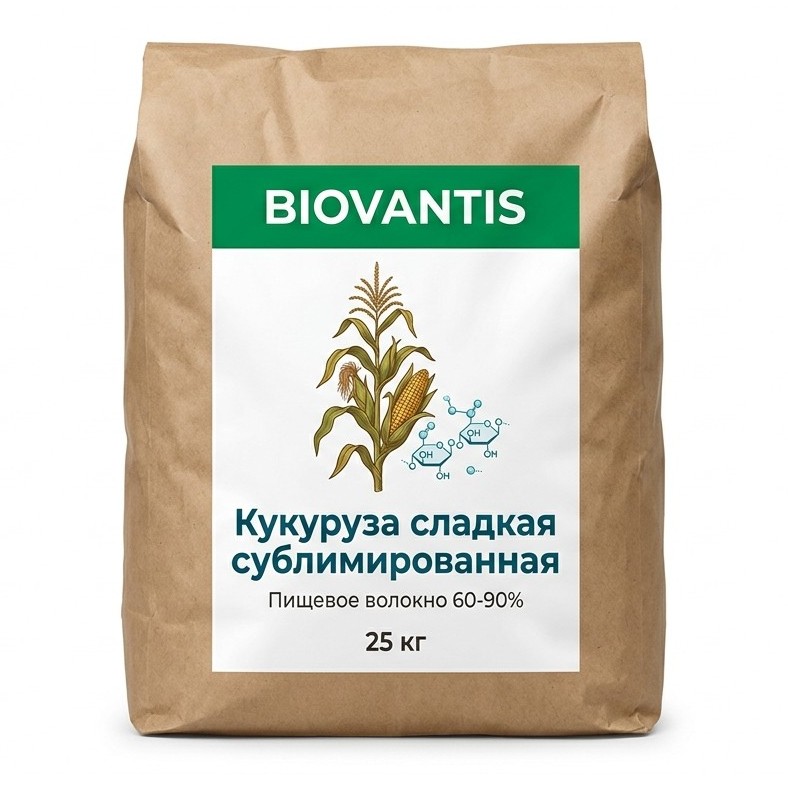 Кукуруза сладкая сублимированная — упаковка