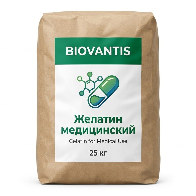 Желатин медицинский — упаковка