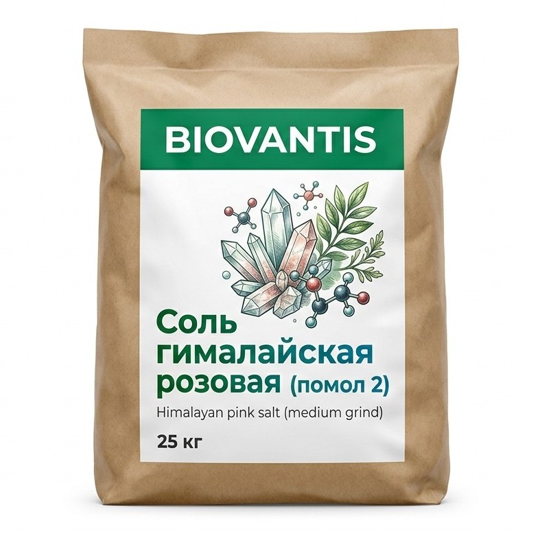 Соль гималайская розовая (помол 2) — упаковка