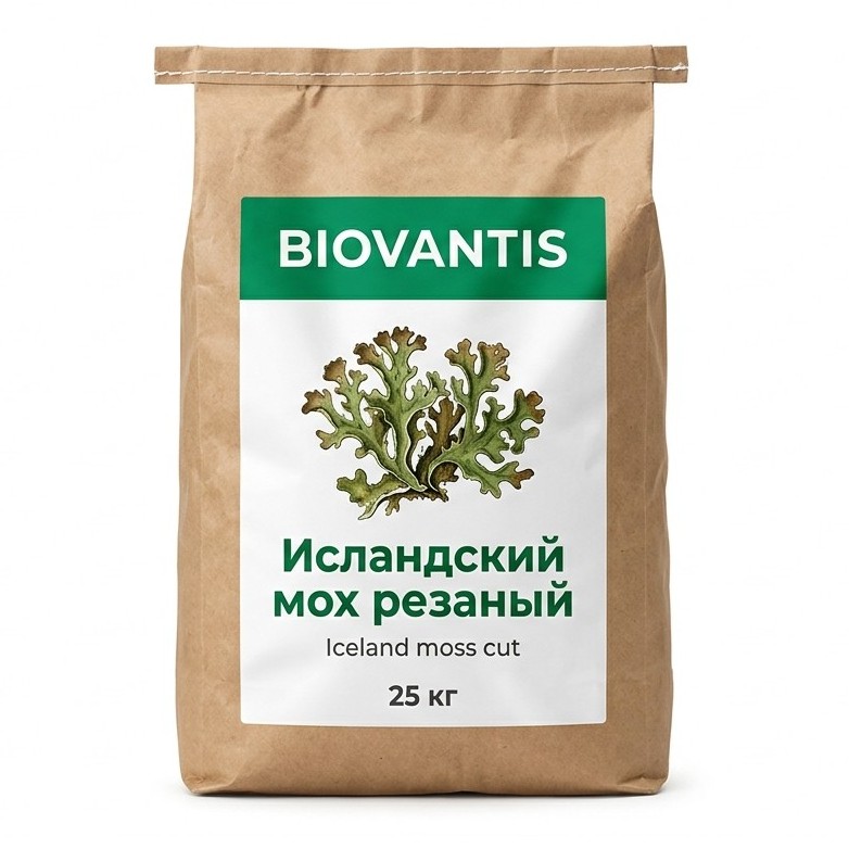 Исландский мох резаный — упаковка
