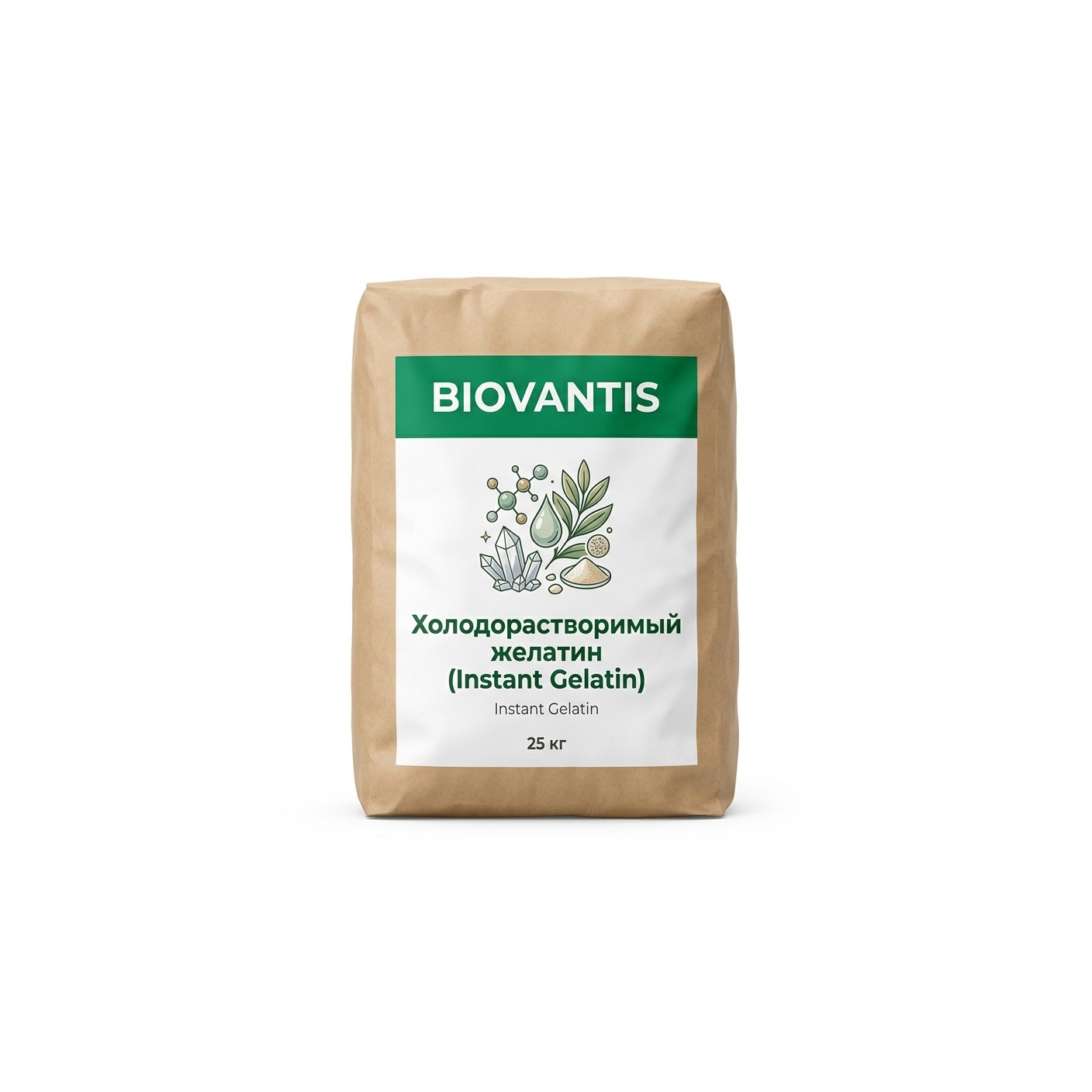 Холодорастворимый желатин (Instant Gelatin)
