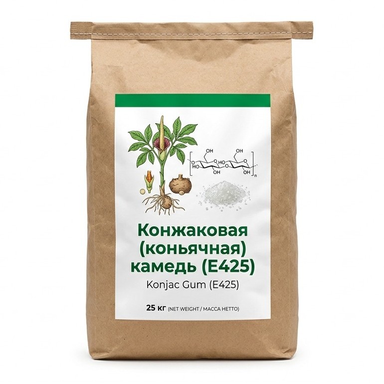 Конжаковая (коньячная) камедь (E425)