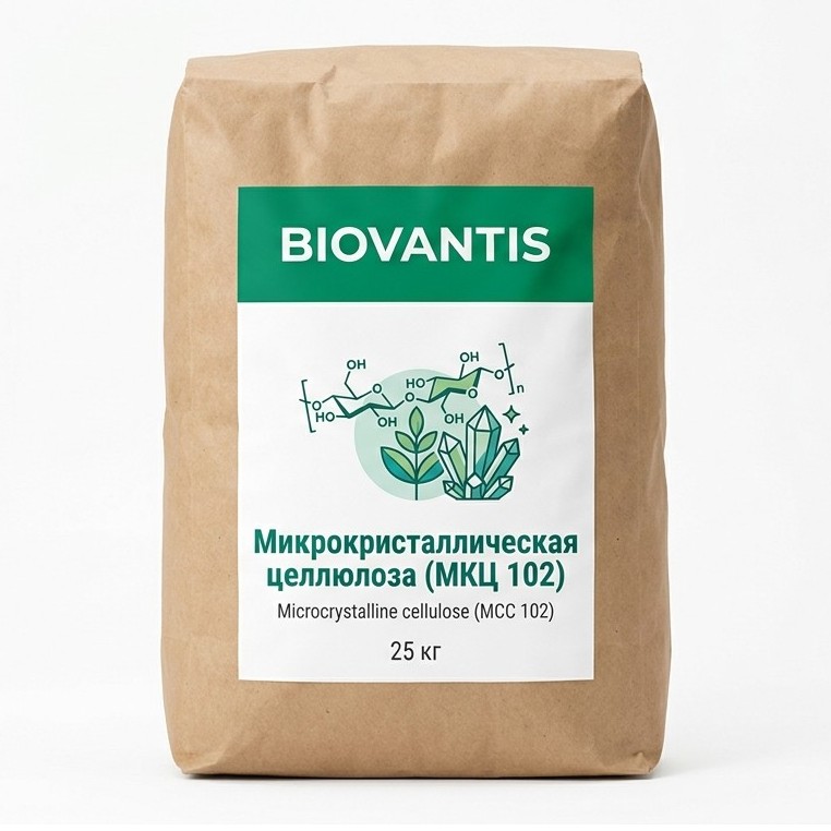 Микрокристаллическая целлюлоза (МКЦ 102) — упаковка
