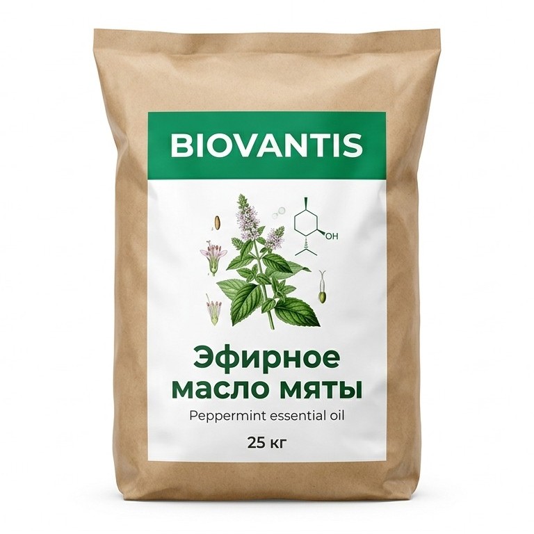 Эфирное масло мяты — упаковка
