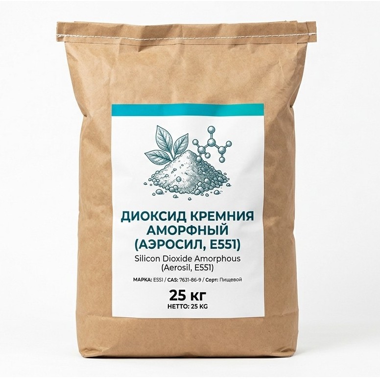 Диоксид кремния аморфный (аэросил, E551)