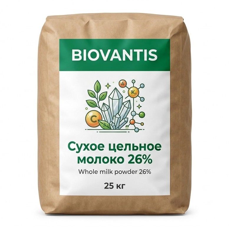 Сухое цельное молоко 26% — упаковка