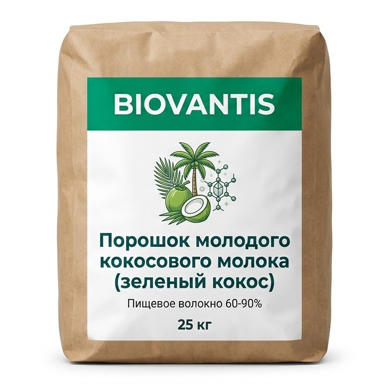 Порошок молодого кокосового молока (зеленый кокос)